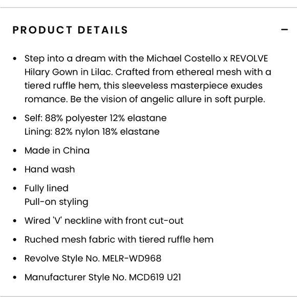 Purple Michael Costello Revolve Gown - Picture 5 of 5